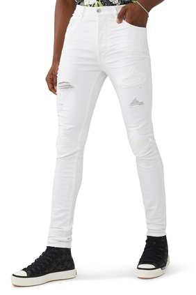 MX1 Cotton Blend Distressed Jeans