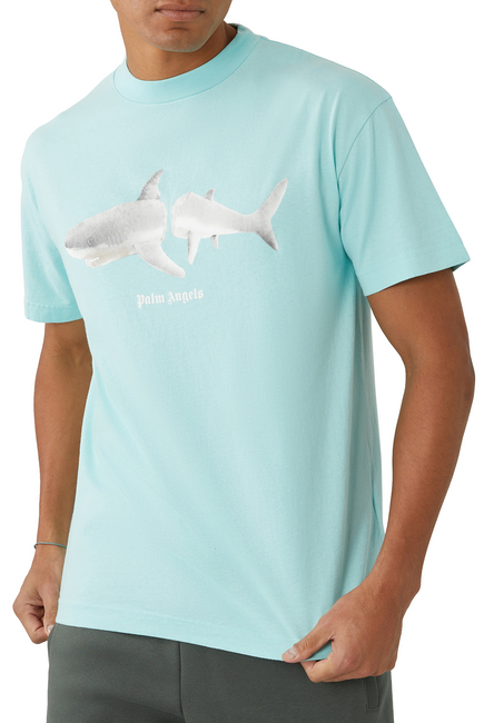 Shark Print Logo T-Shirt