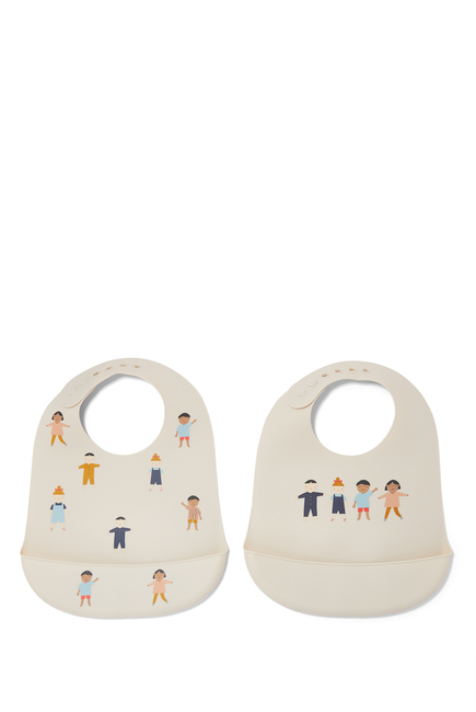 Tilda Silicone Bibs, Pack of 2
