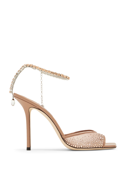 Saeda 100 Crystal-Embellished Sandals