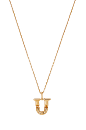 Alphabet Brass Necklace