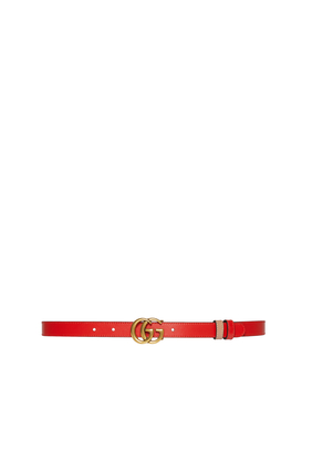 GG Marmont Reversible Thin Leather Belt