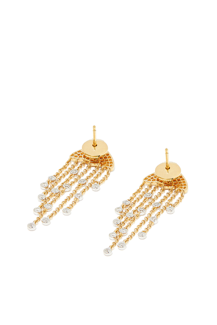 Maxi Jellyfish Drop Earrings, 18K Yellow & White Gold with Diamonds