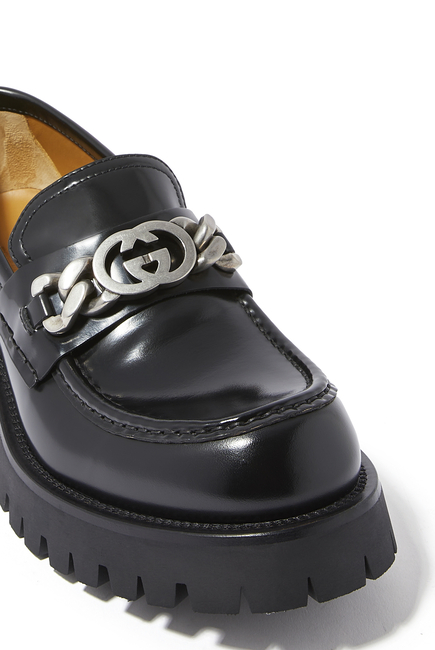 Interlocking G Leather Loafers