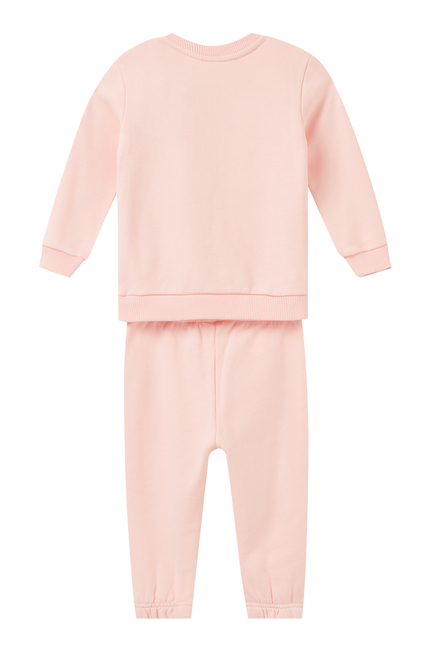 Kids Logo-Print Cotton Tracksuit Set