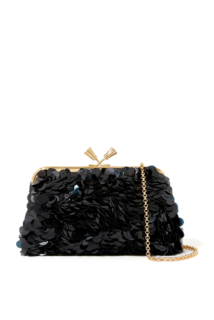 Maud Embellished Tassel Clutch