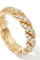 Paveflex Ring, 18k Yellow Gold & Diamonds