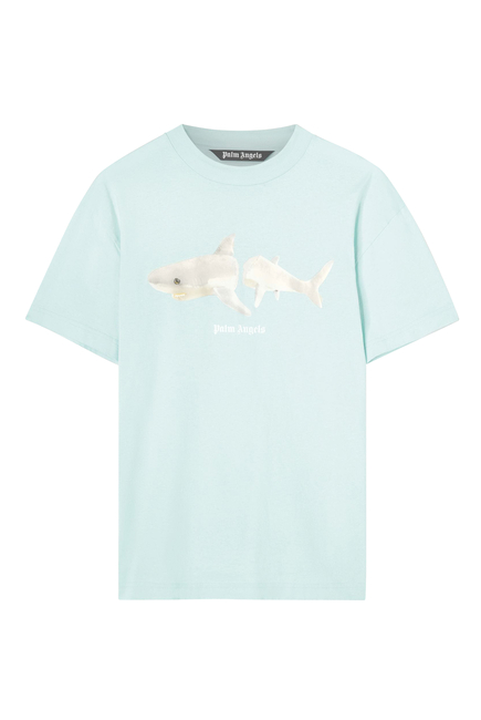 Shark Print Logo T-Shirt