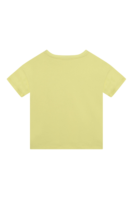 Elephant Motif Cotton T-Shirt