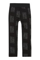 Kids All-Over Logo Print Leggings