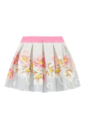 Kids Floral Neoprene Skirt