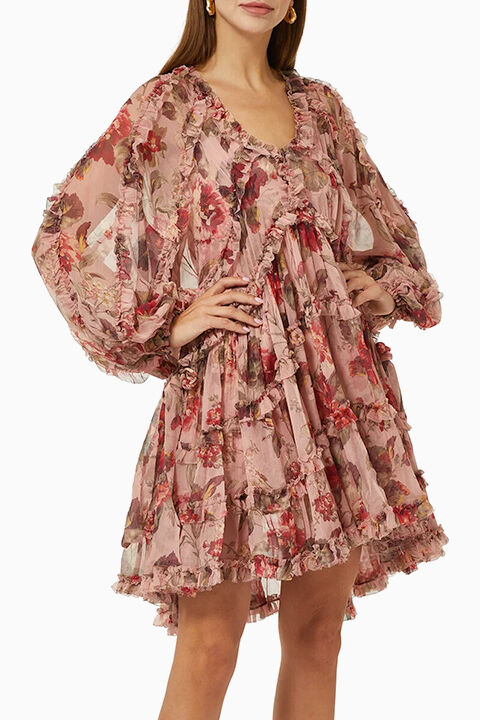 Cassia Frill Billow Dress