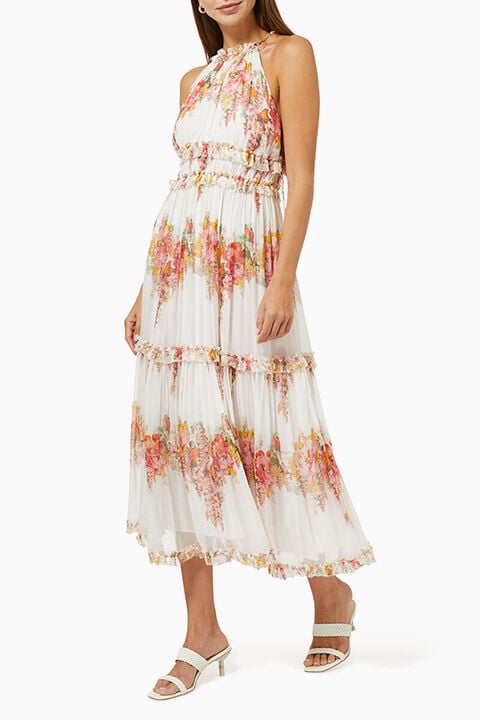 Mae Tiered Frill Long Dress