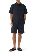 Nylon Seersucker Bermuda Shorts