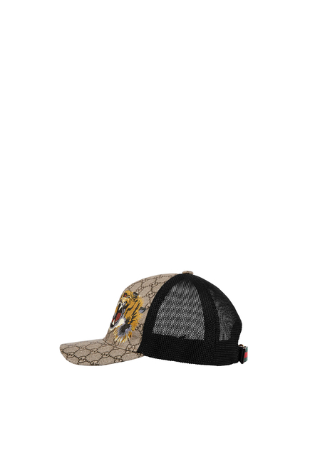 Gucci Cap With Tiger Buy Gucci Tigers Print GG Supreme Baseball