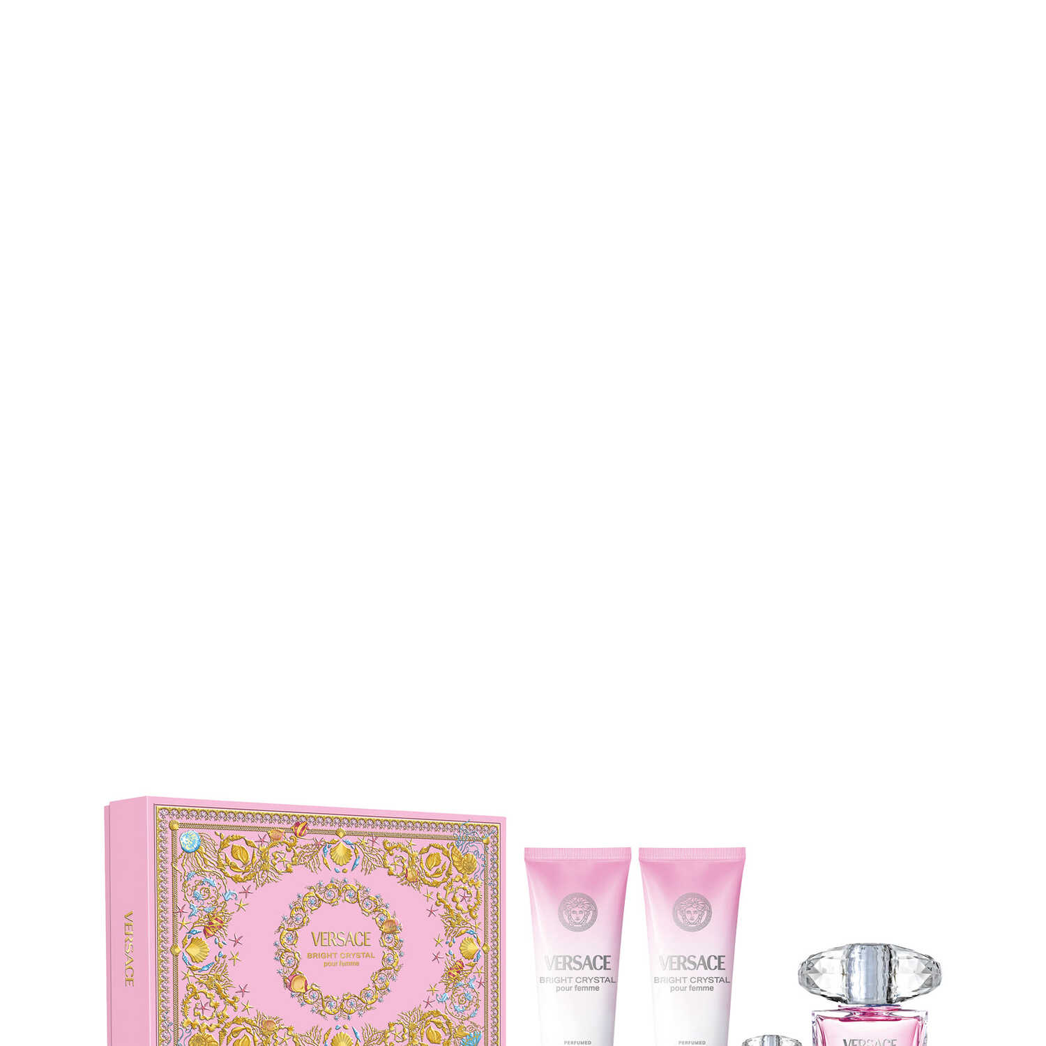 Versace Bright Crystal Eau De Toilette Gift Set 90ml