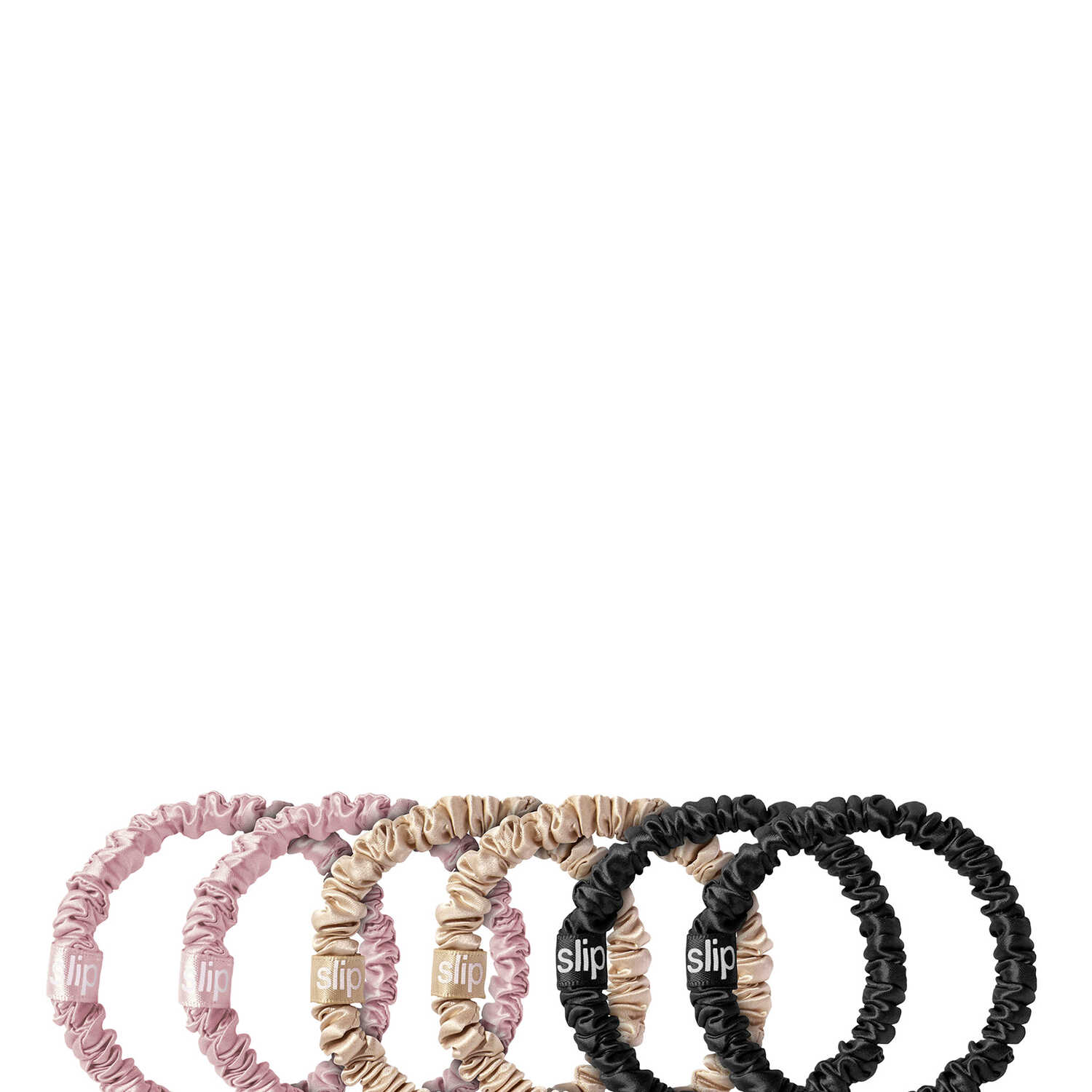 Slip Skinny Scrunchie Set, Pack Of 6 Nosize
