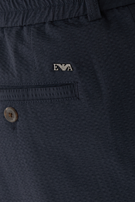 Nylon Seersucker Bermuda Shorts