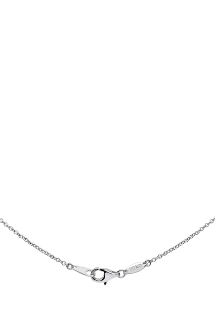 Starlight Necklace, 18k White Gold, Diamond & Pearl