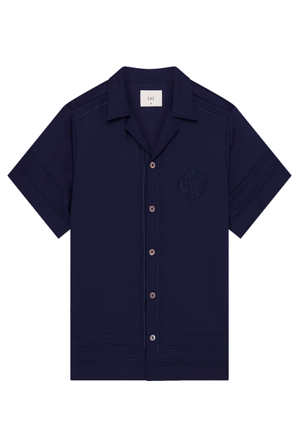 Palmes Embroidered Cotton Shirt