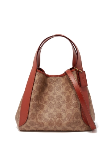 COACH Tabby Signature Coated-canvas And Leather Shoulder Bag in Brown |  Lyst Australia