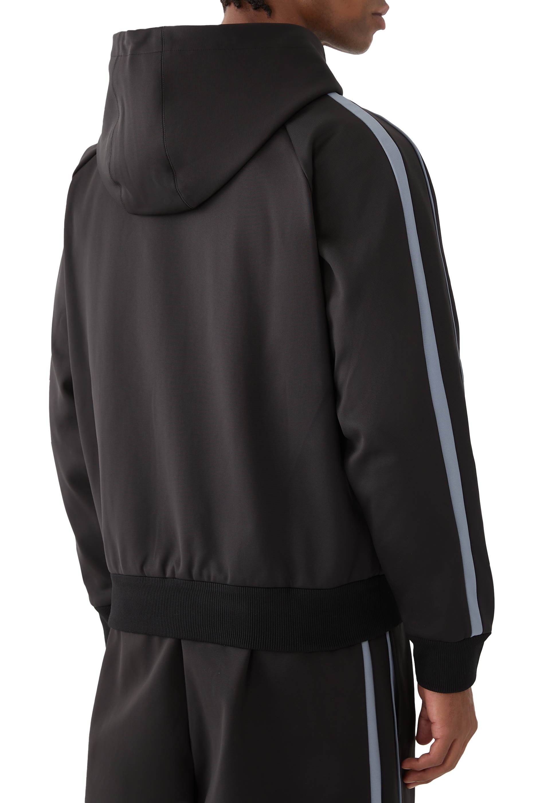 Embroidered Jersey Zip Jacket