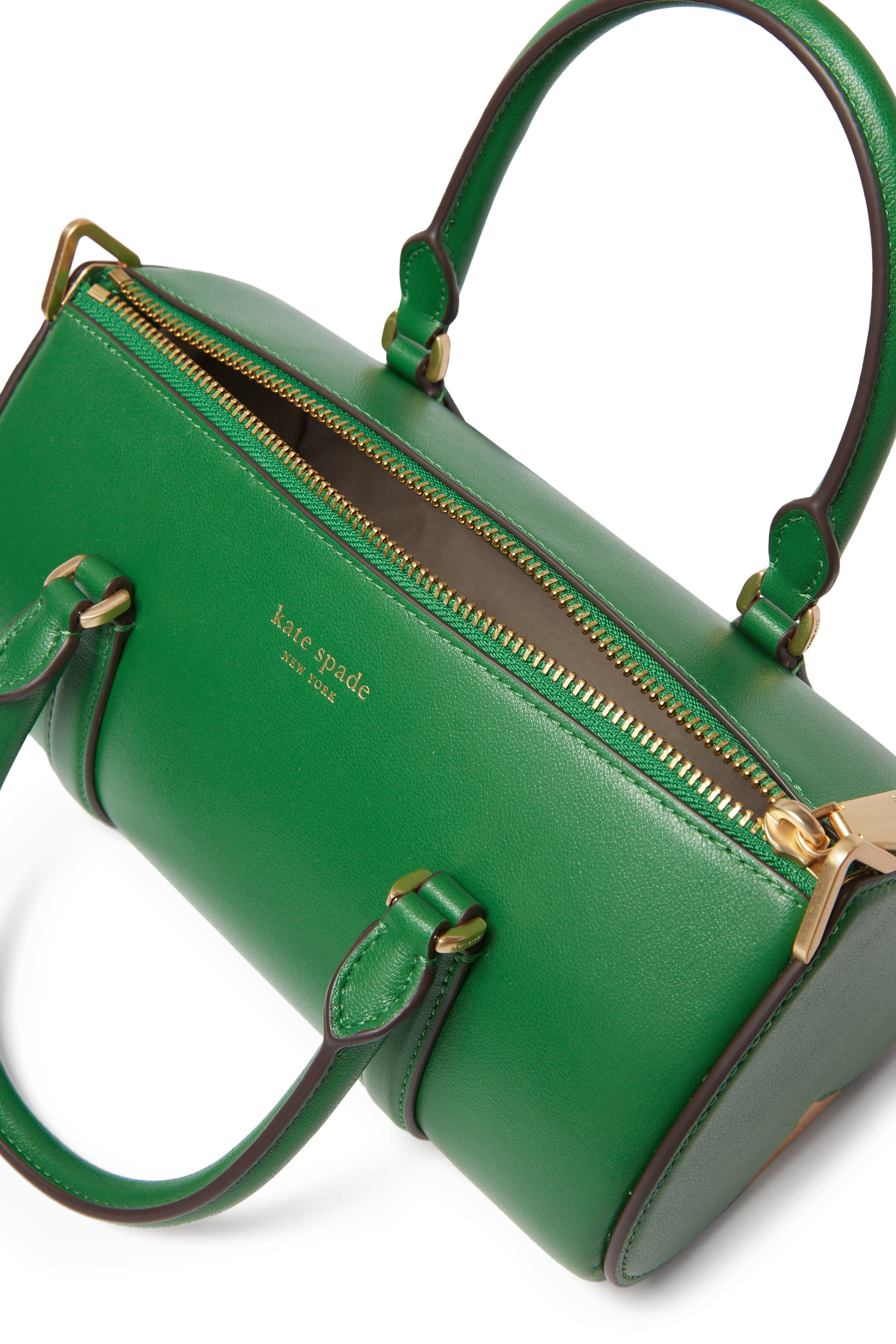 Leather Duffle Crossbody Bag