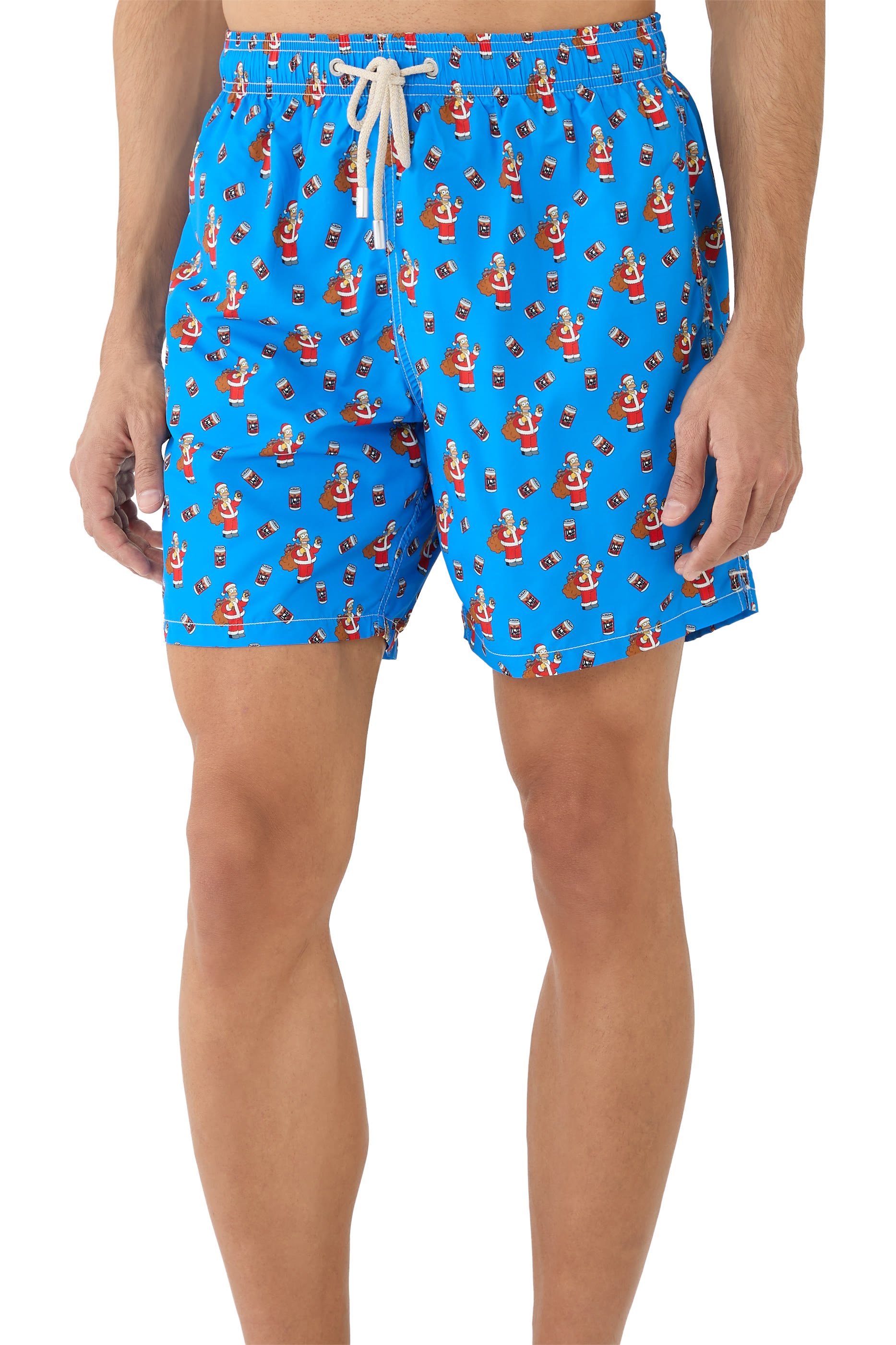 Fantasy Homer Santa Swim Shorts
