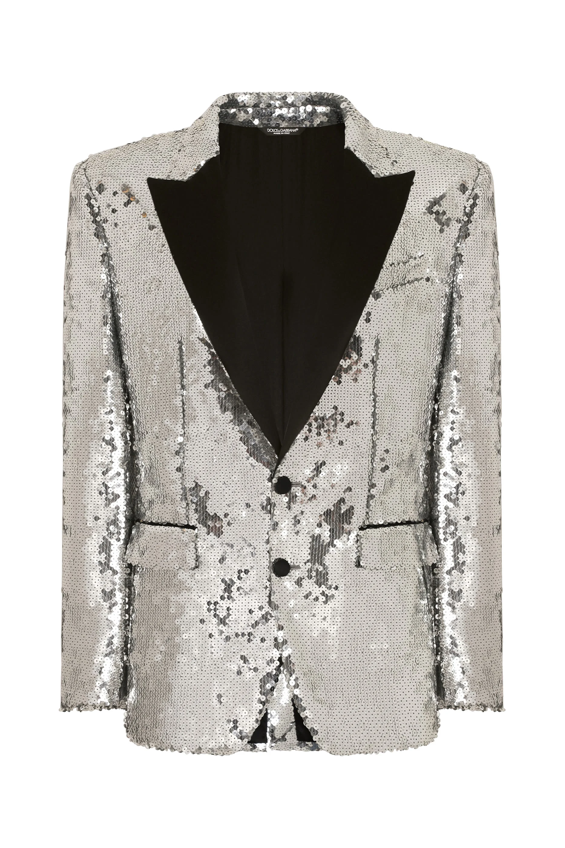 Sicilia Sequined Single-Breasted Tuxedo Jacket