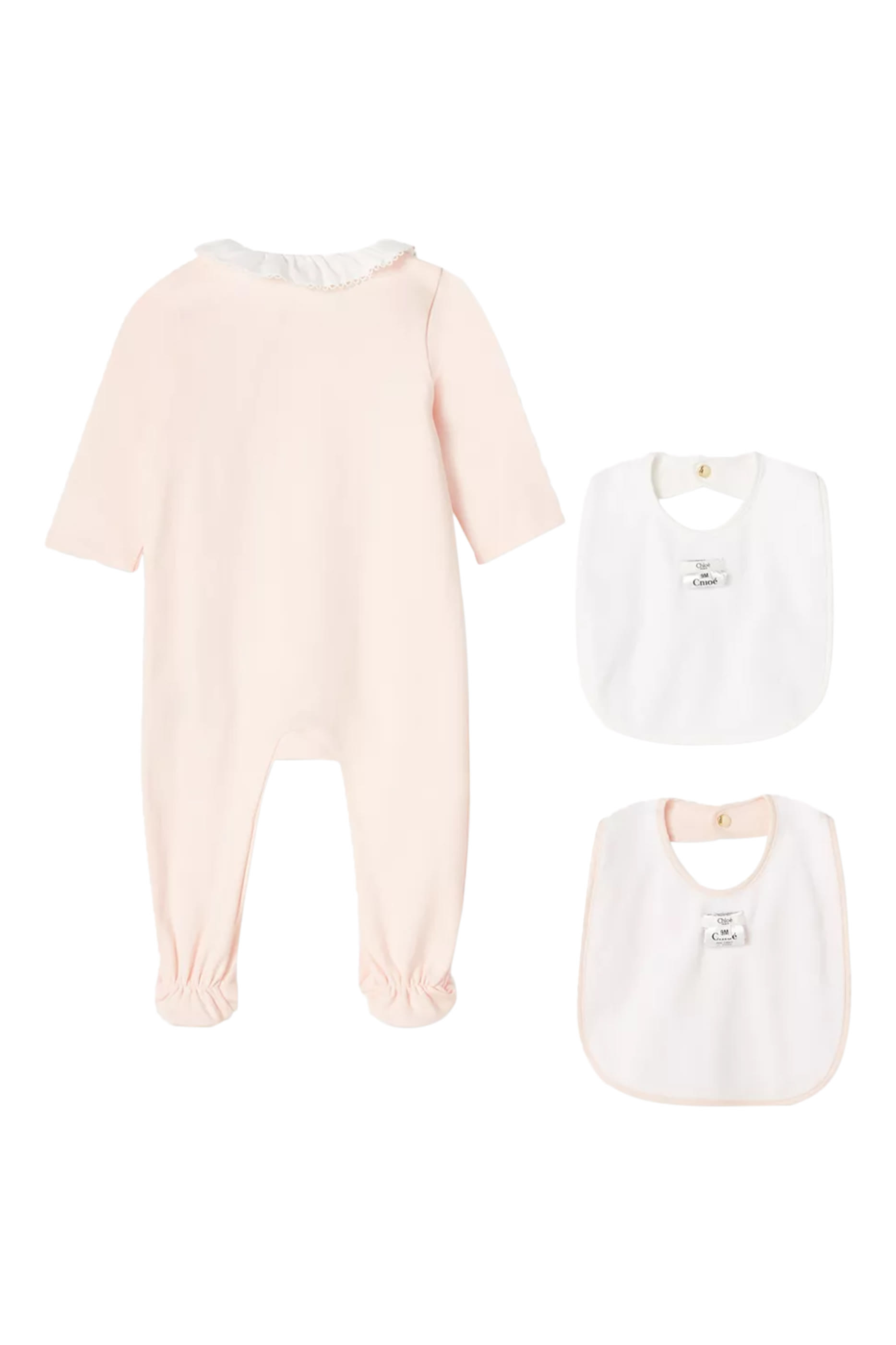 Kids Cotton Bodysuit & Two Bib Set