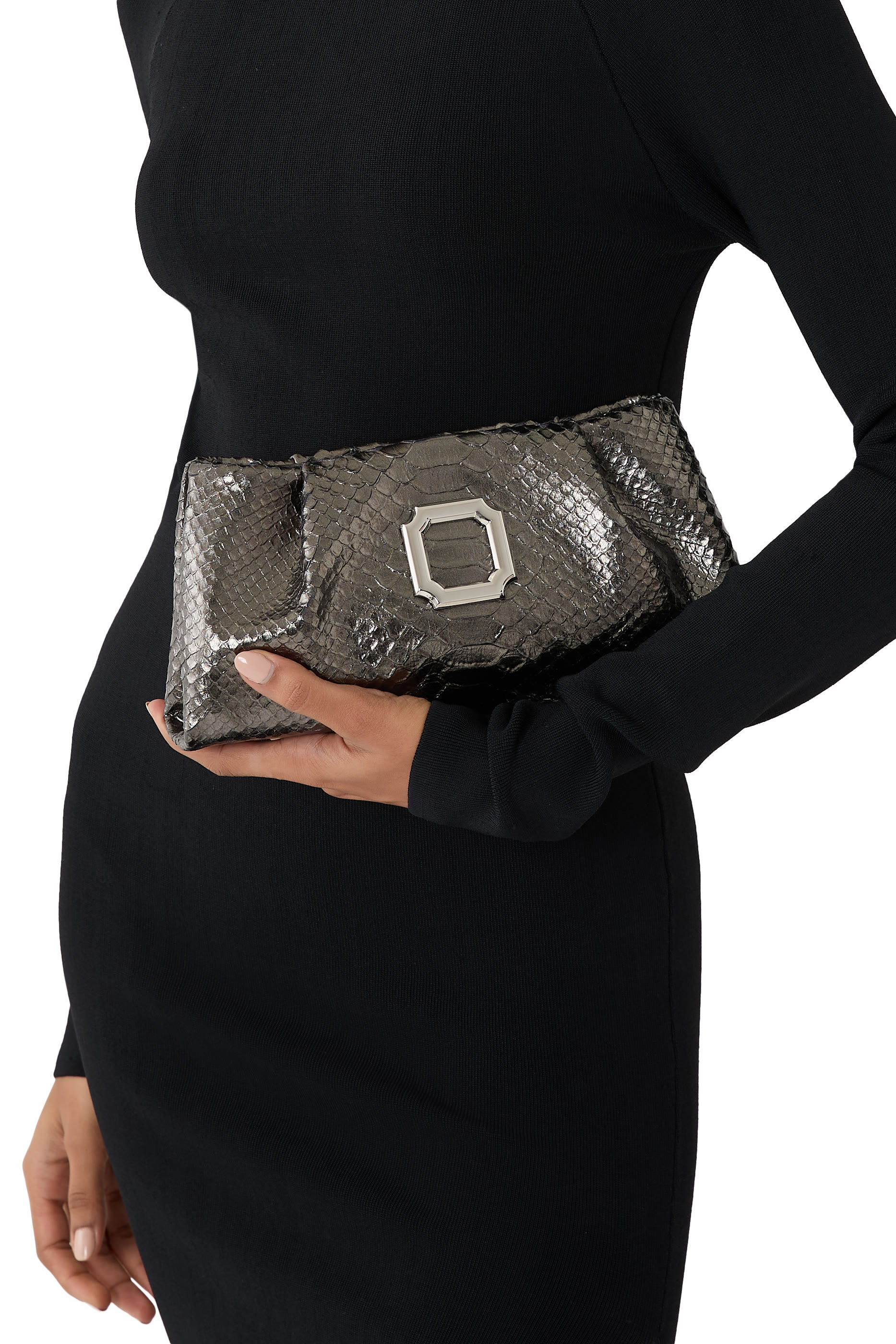 Vittoria Satin Clutch Bag