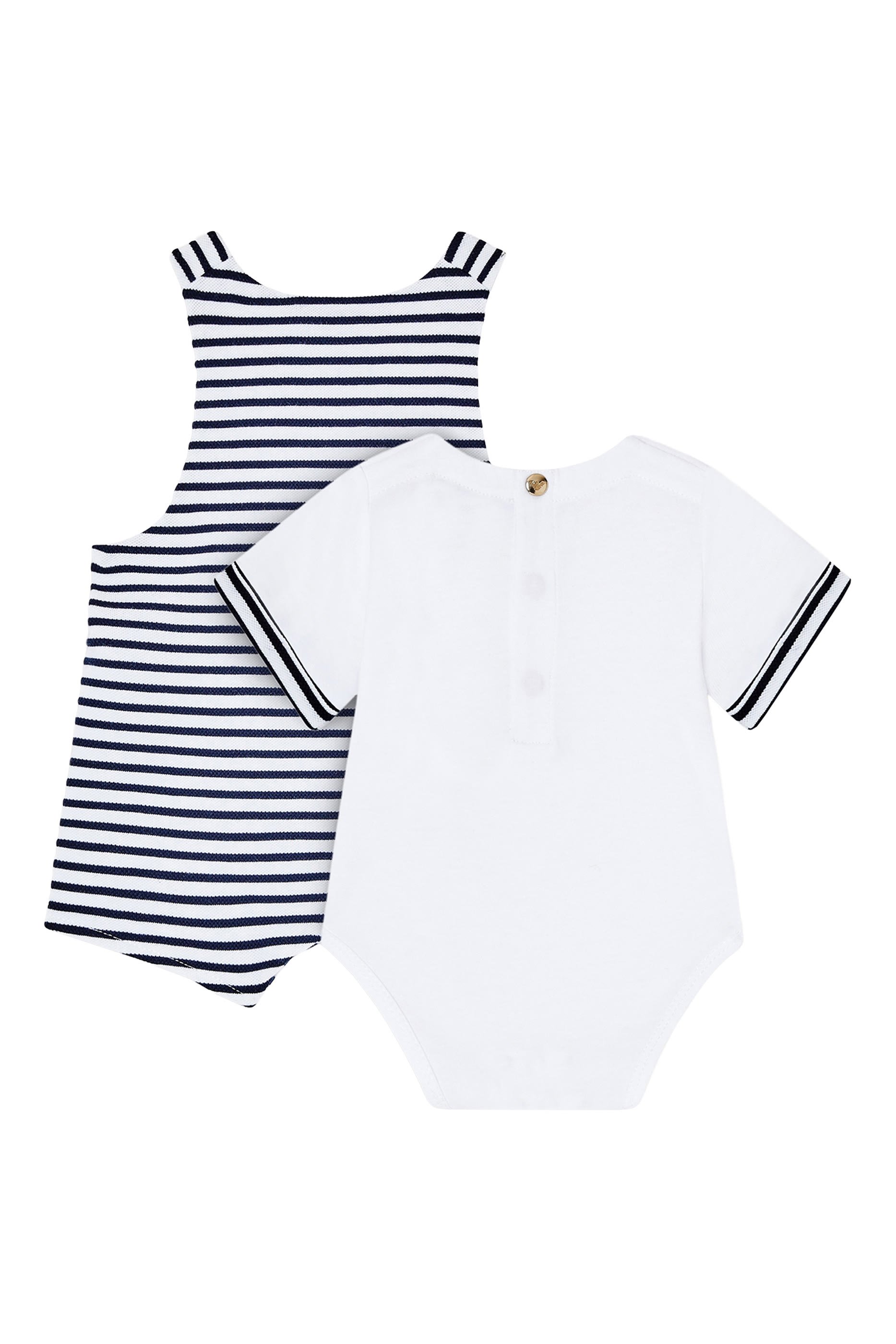 Kids Logo Dungarees and Bodysuit Set