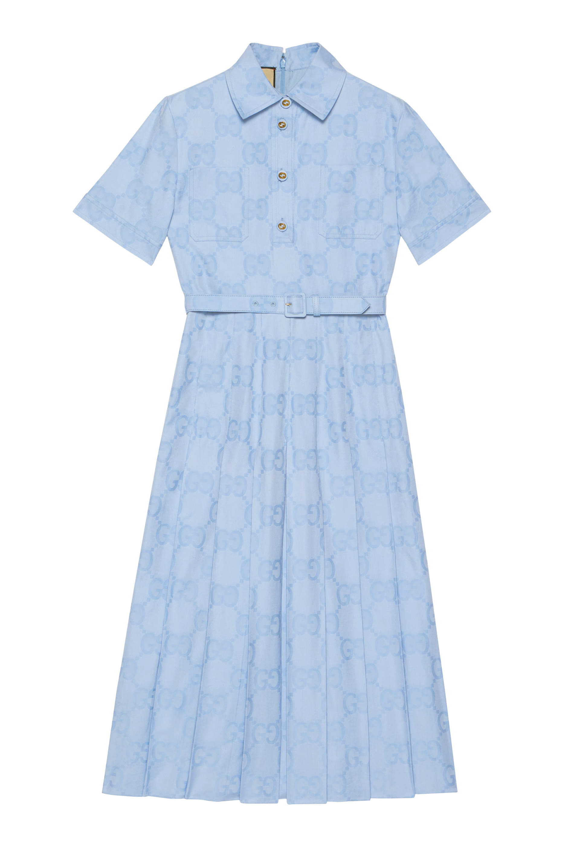 Cotton Poplin Midi Dress
