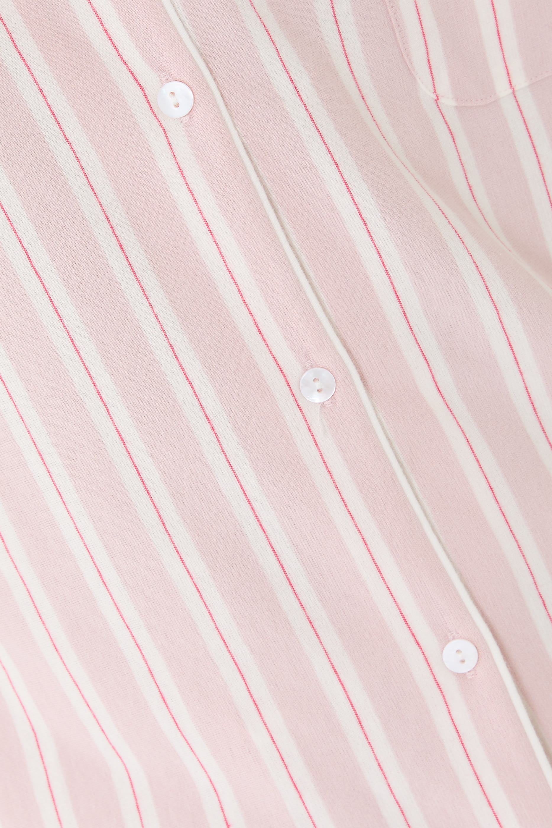 Brushed Jersey Stripe Relaxed Pajama Set