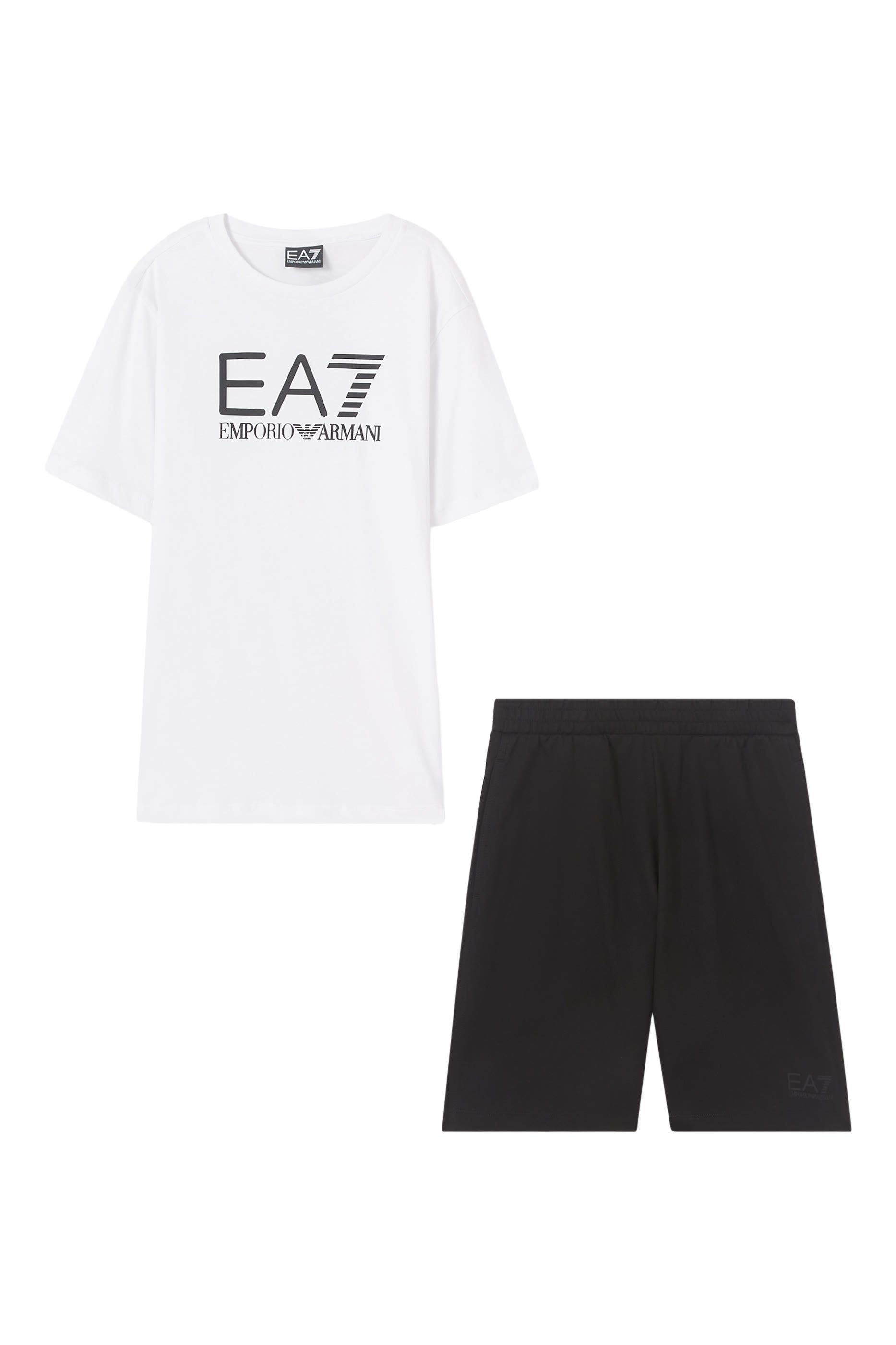 Kids EA7 Logo T-Shirt & Shorts Set