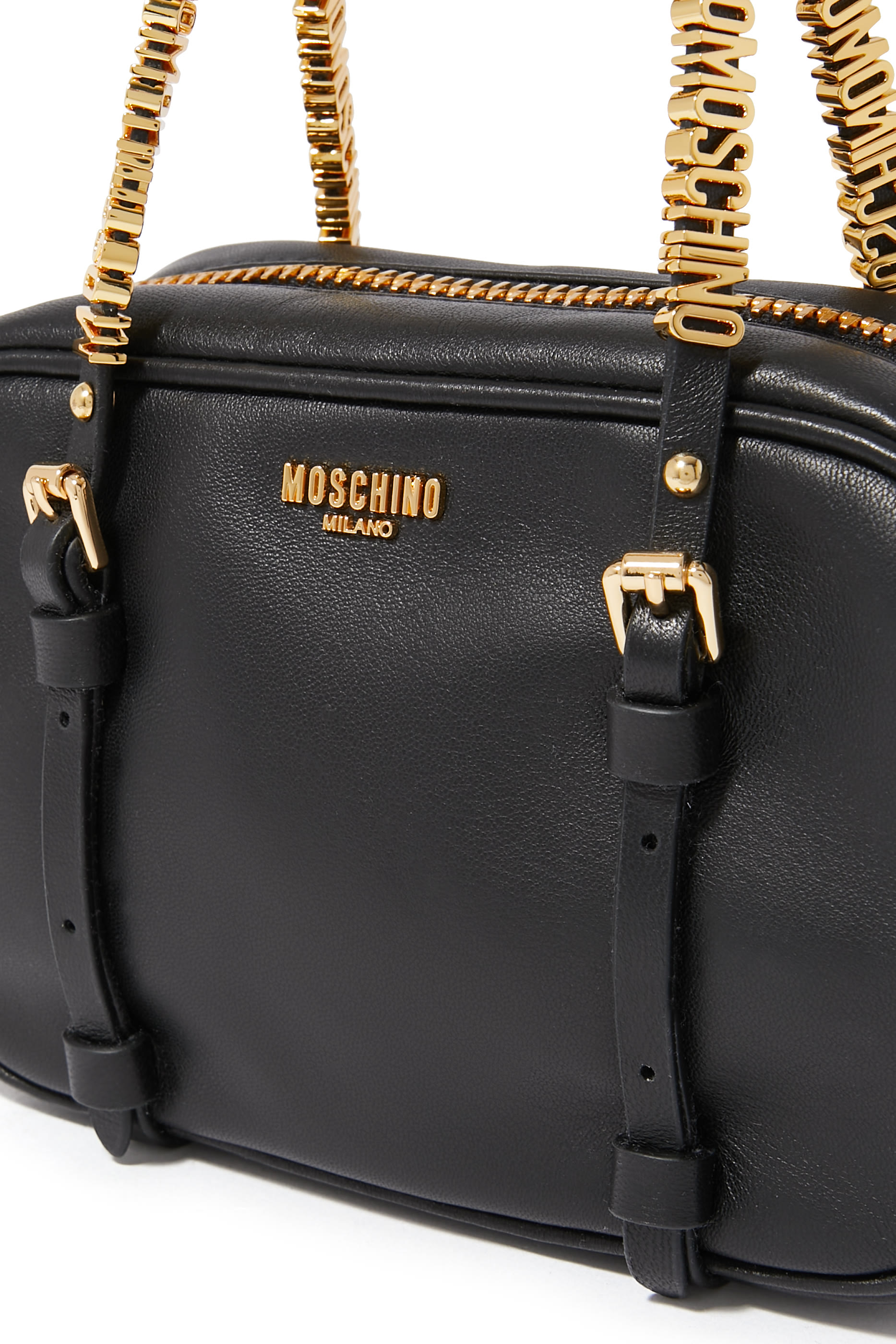 Mini Lettering Logo Chain Top Handle Bag