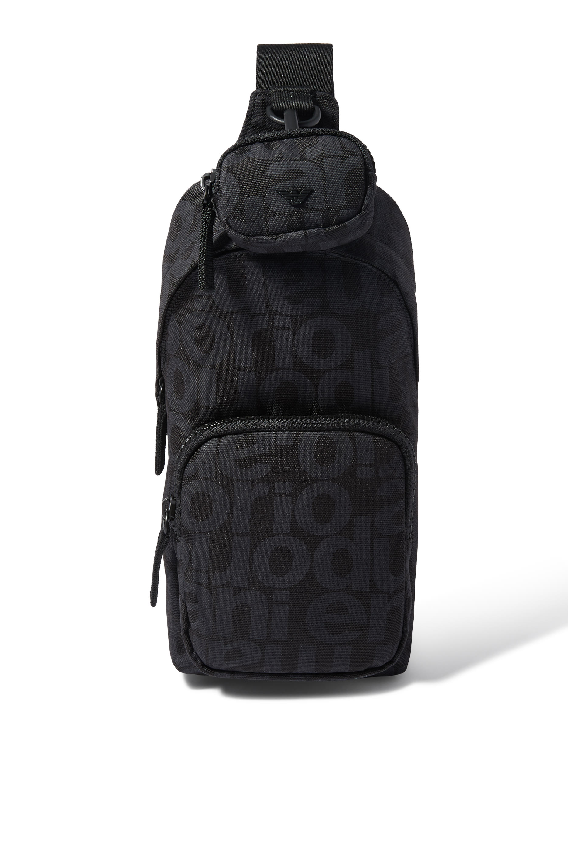 Kids All-Over Logo Crossbody Bag