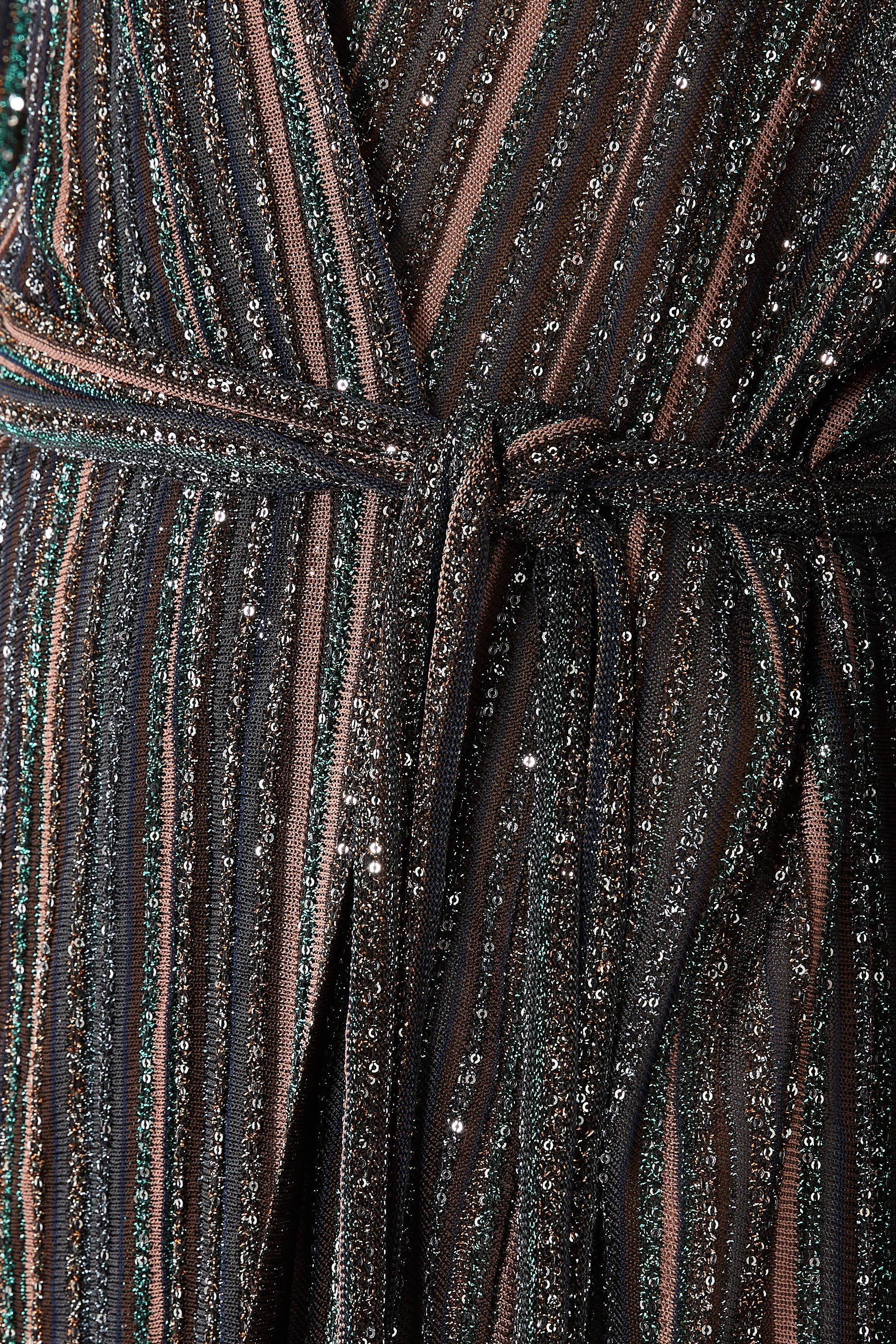  Ribbed Long Cardigan with Belt 