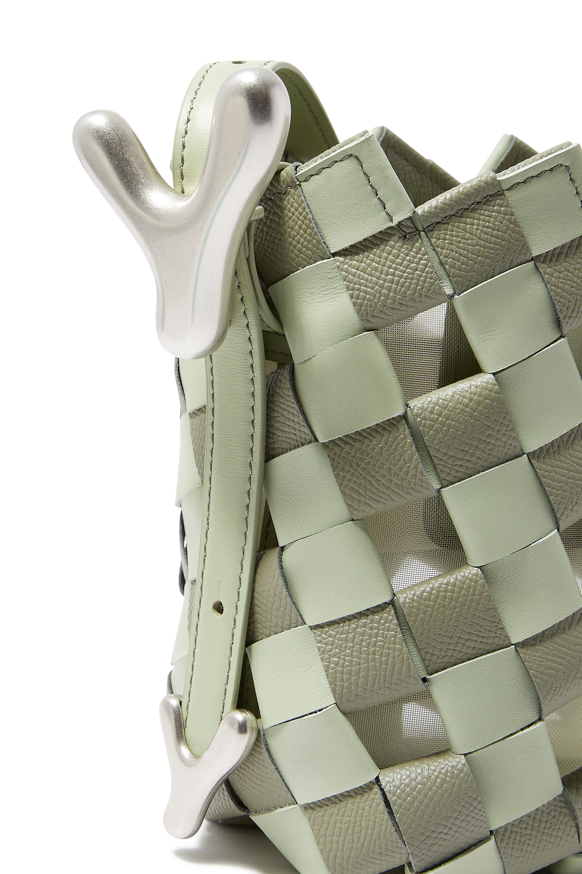 YY Bucket Woven Bucket Bag