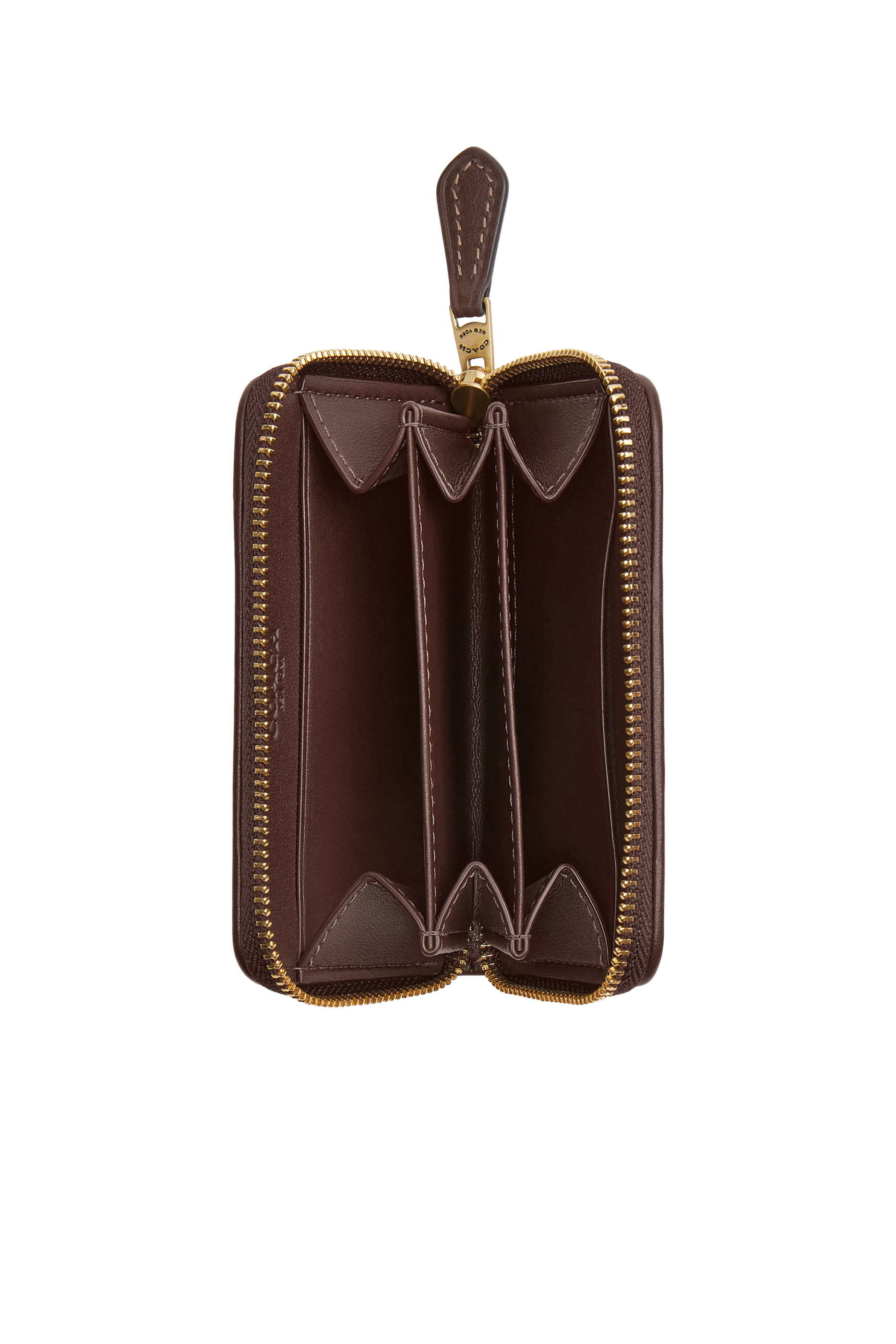 Essential Small Zip Around Card Case in Signature Jacquard