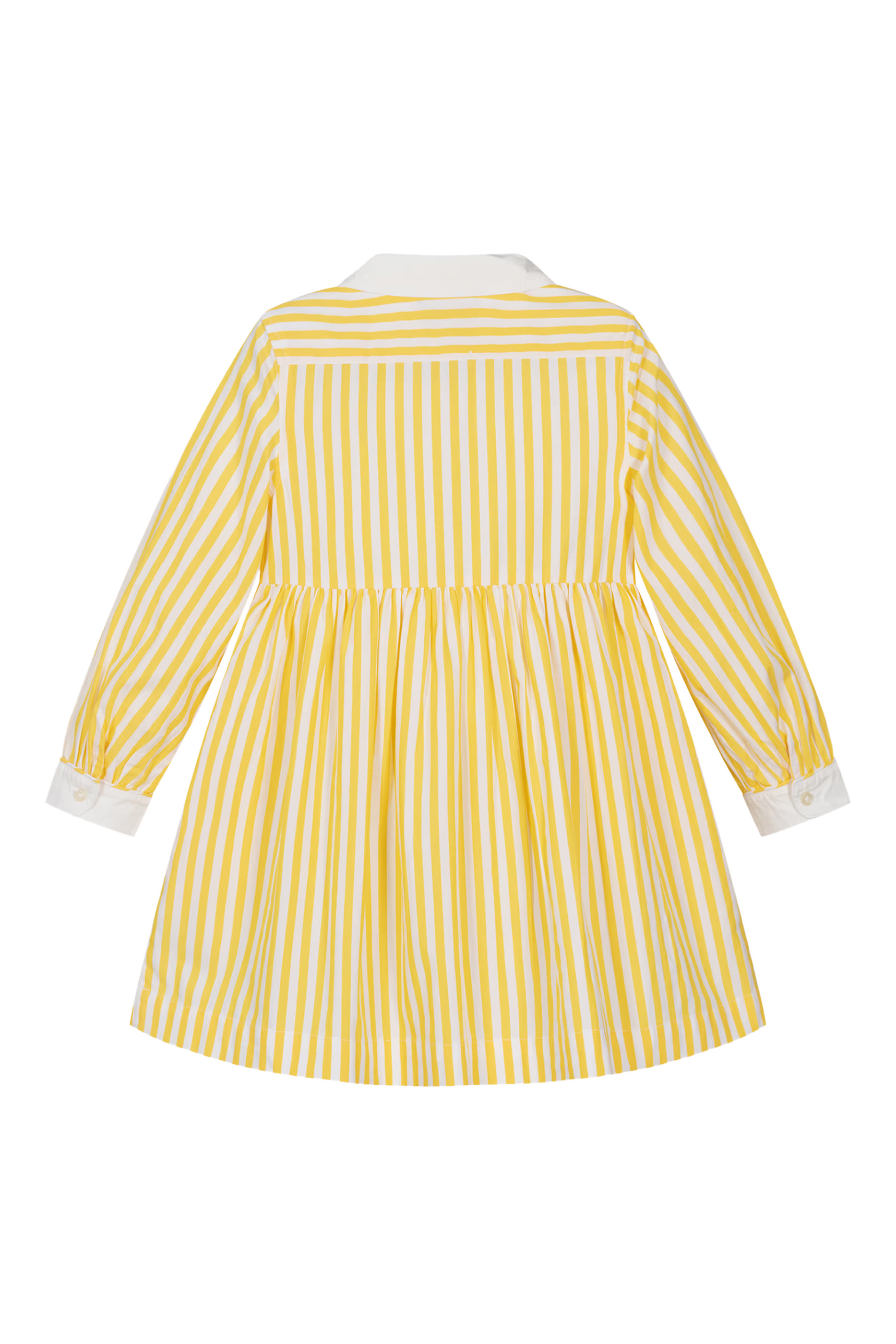Kids Long-Sleeve Striped Poplin Shirtdress