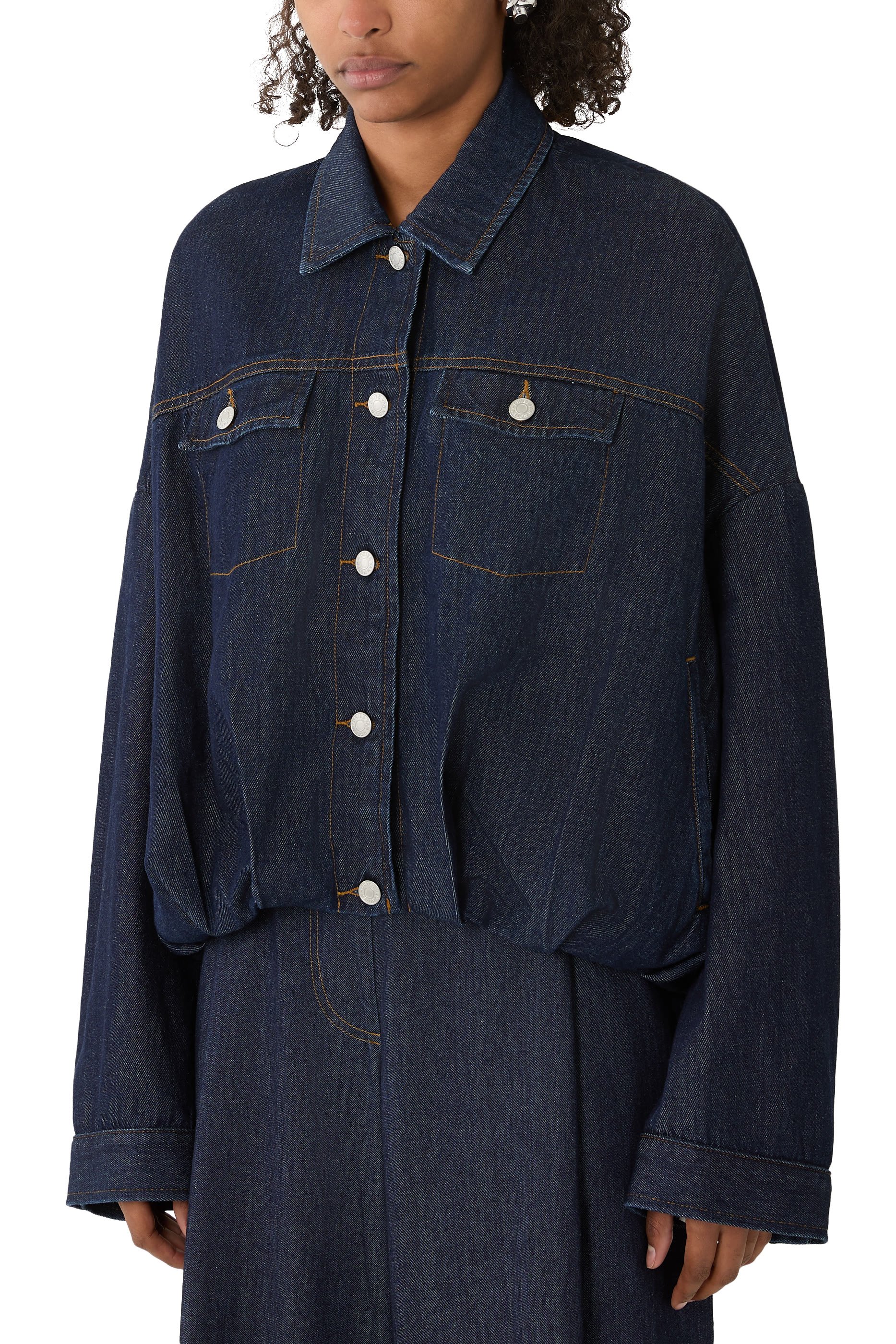 Button-Up Denim Jacket
