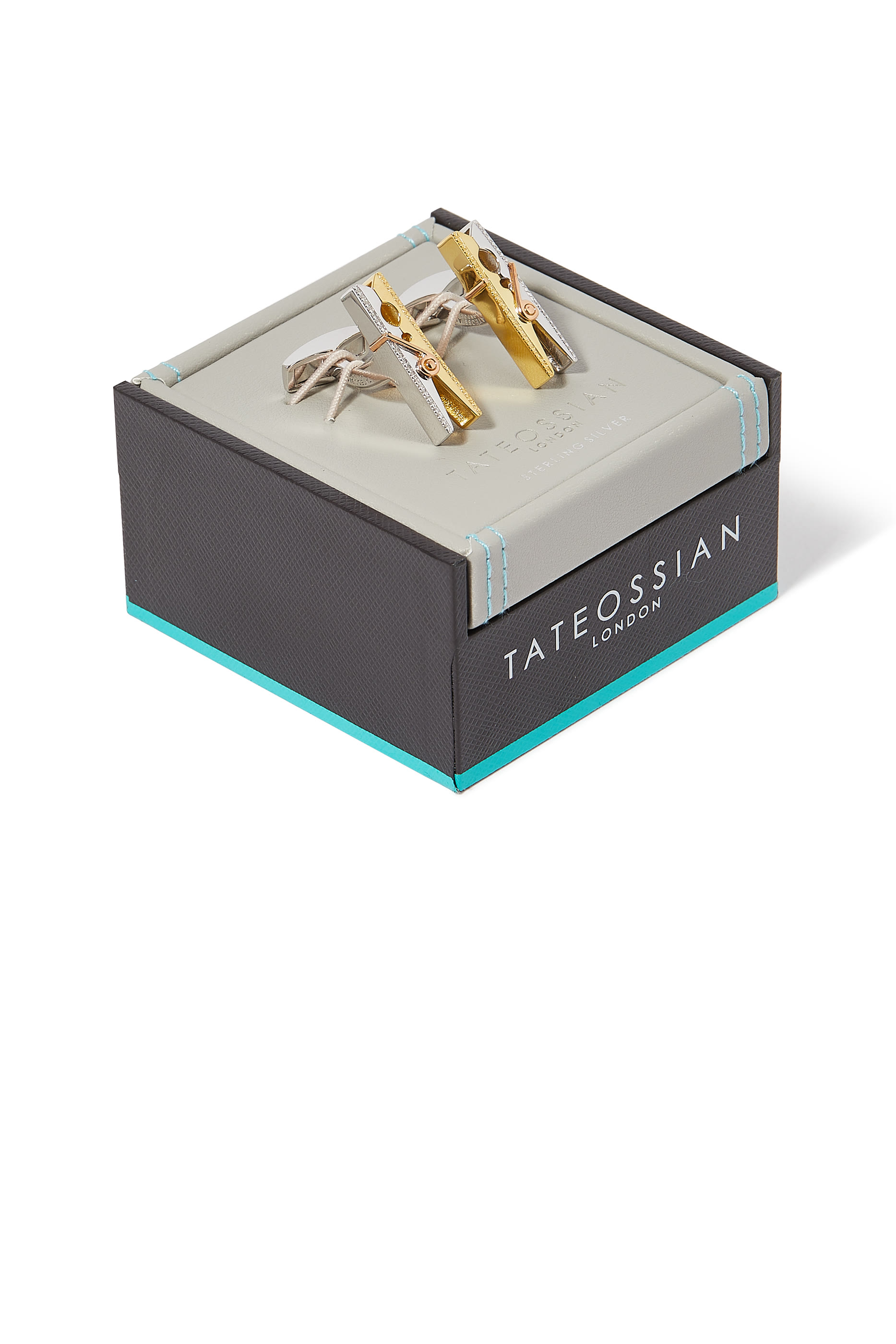 Logo Cufflinks, Yellow Gold