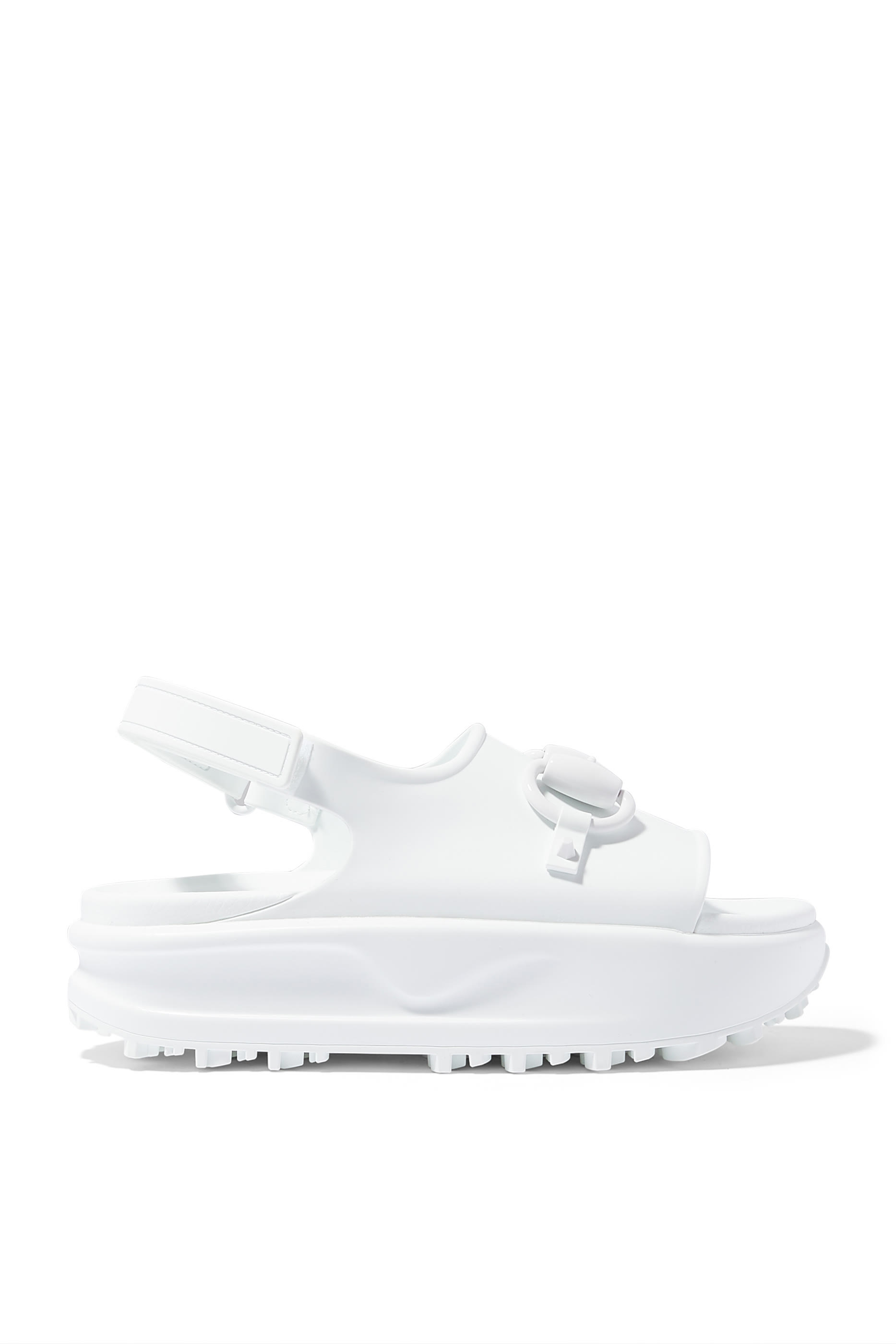 Horsebit Rubber Flatform Sandals