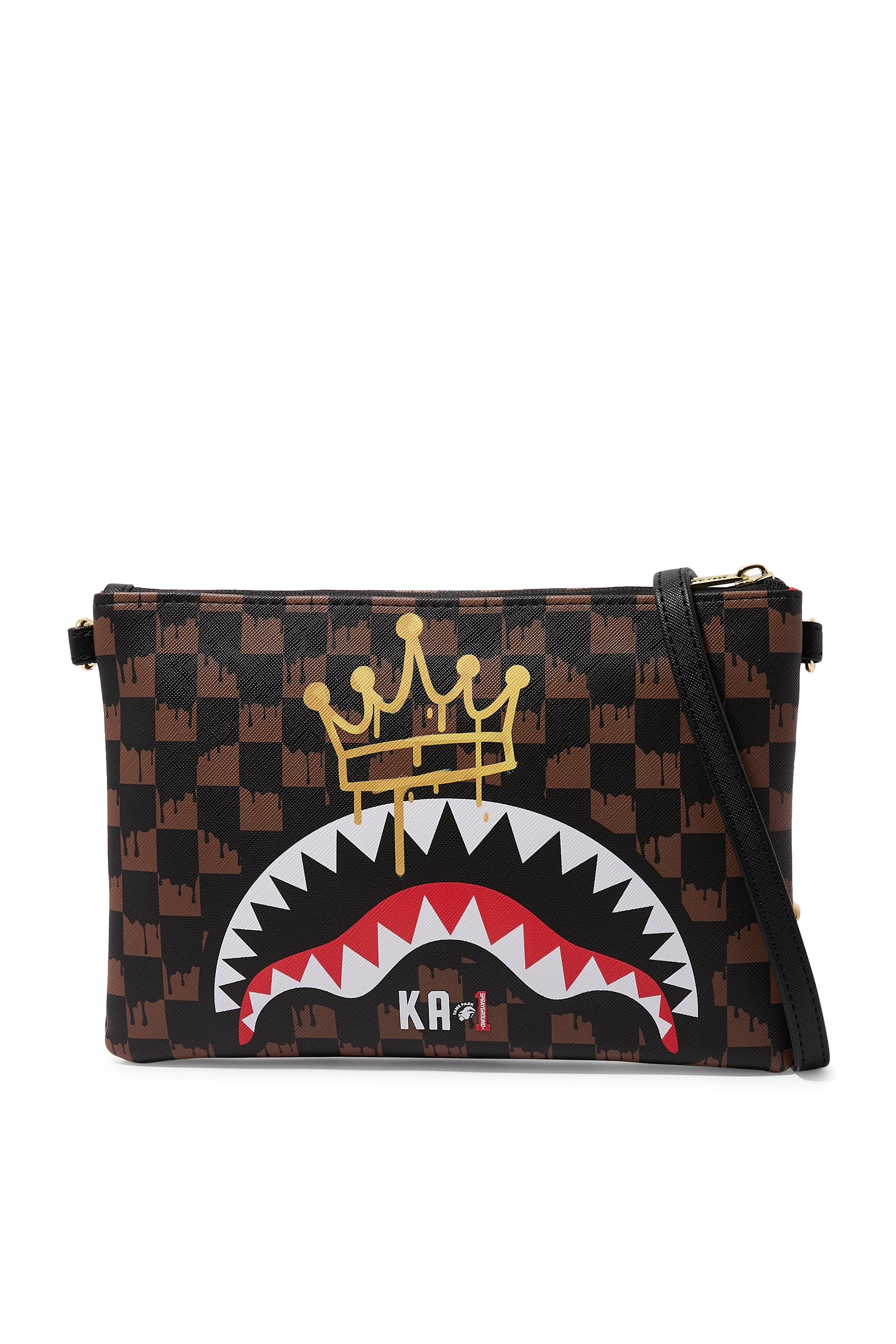 Kids Crown Drip Check x Ka1 Clutch Pouch