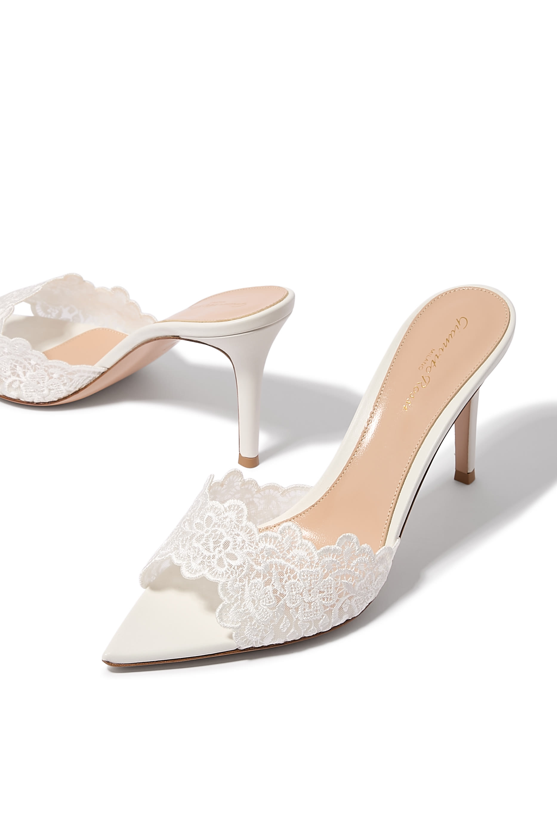 Yvonne 85 Lace Mules 