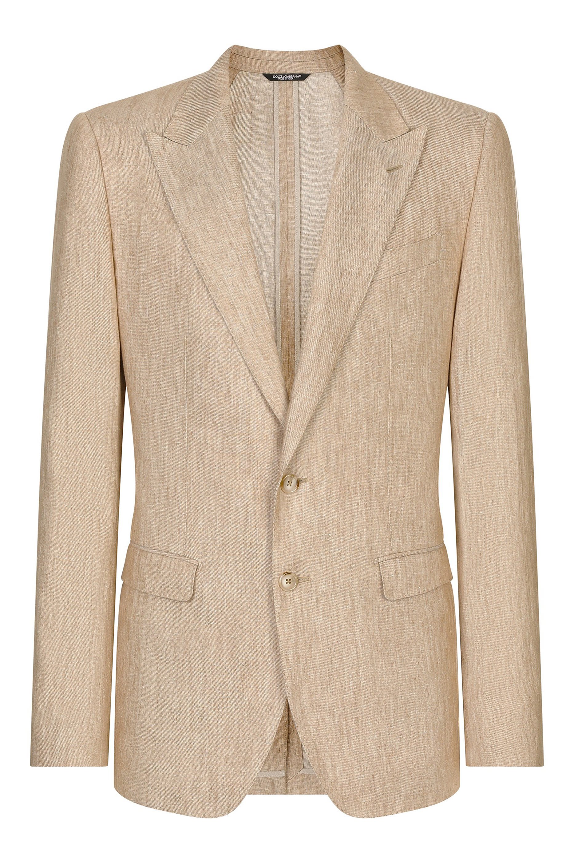 Single-Breasted Linen Taormina Jacket