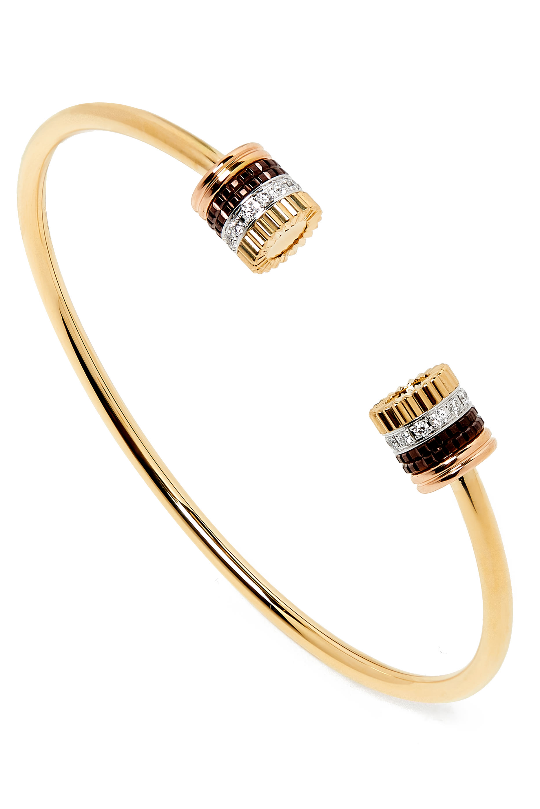 Quatre Classique Bracelet, Mix Gold & Diamonds