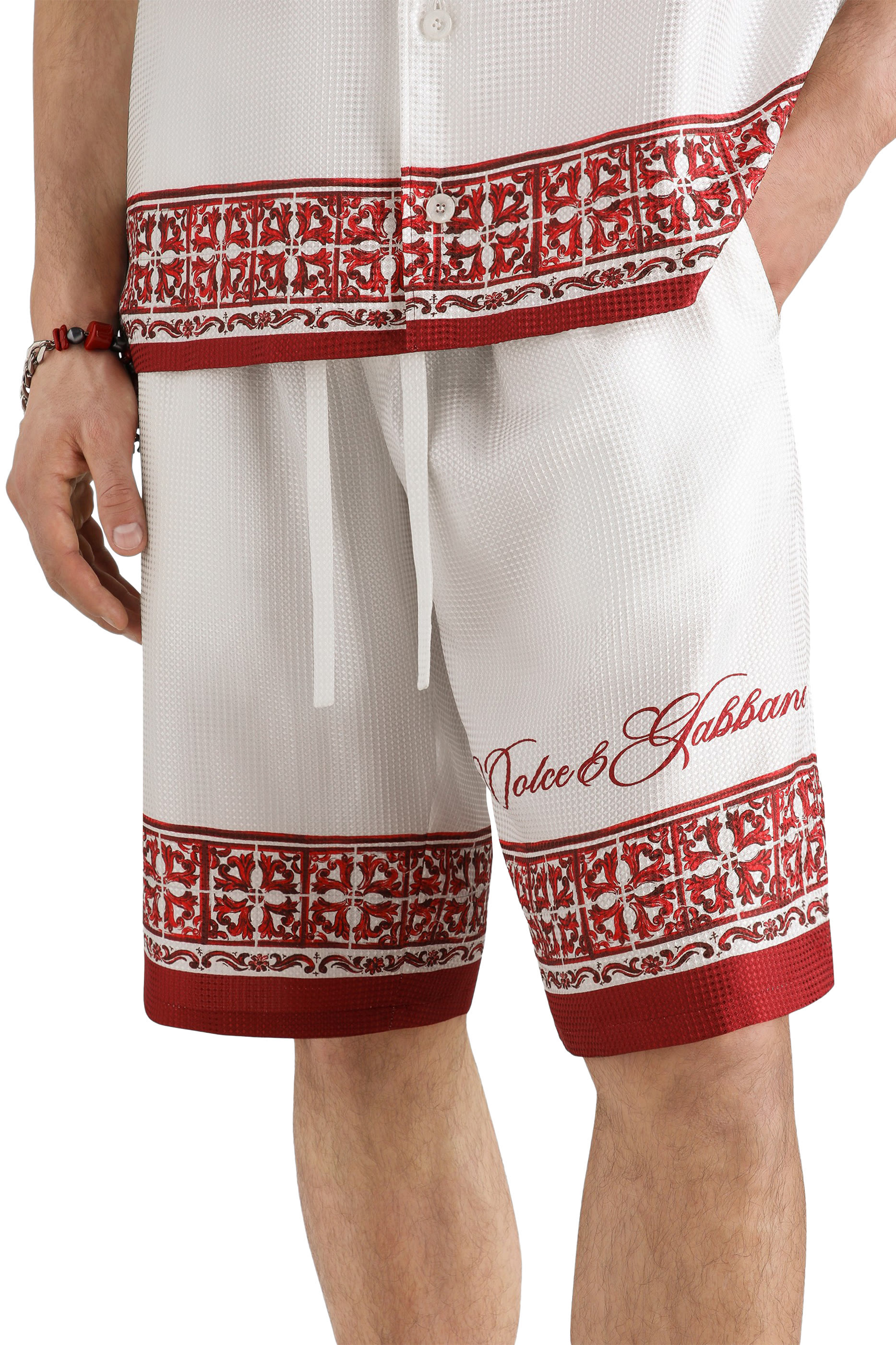 Majolica-Print Jacquard Twill Vanity Bermuda Shorts 