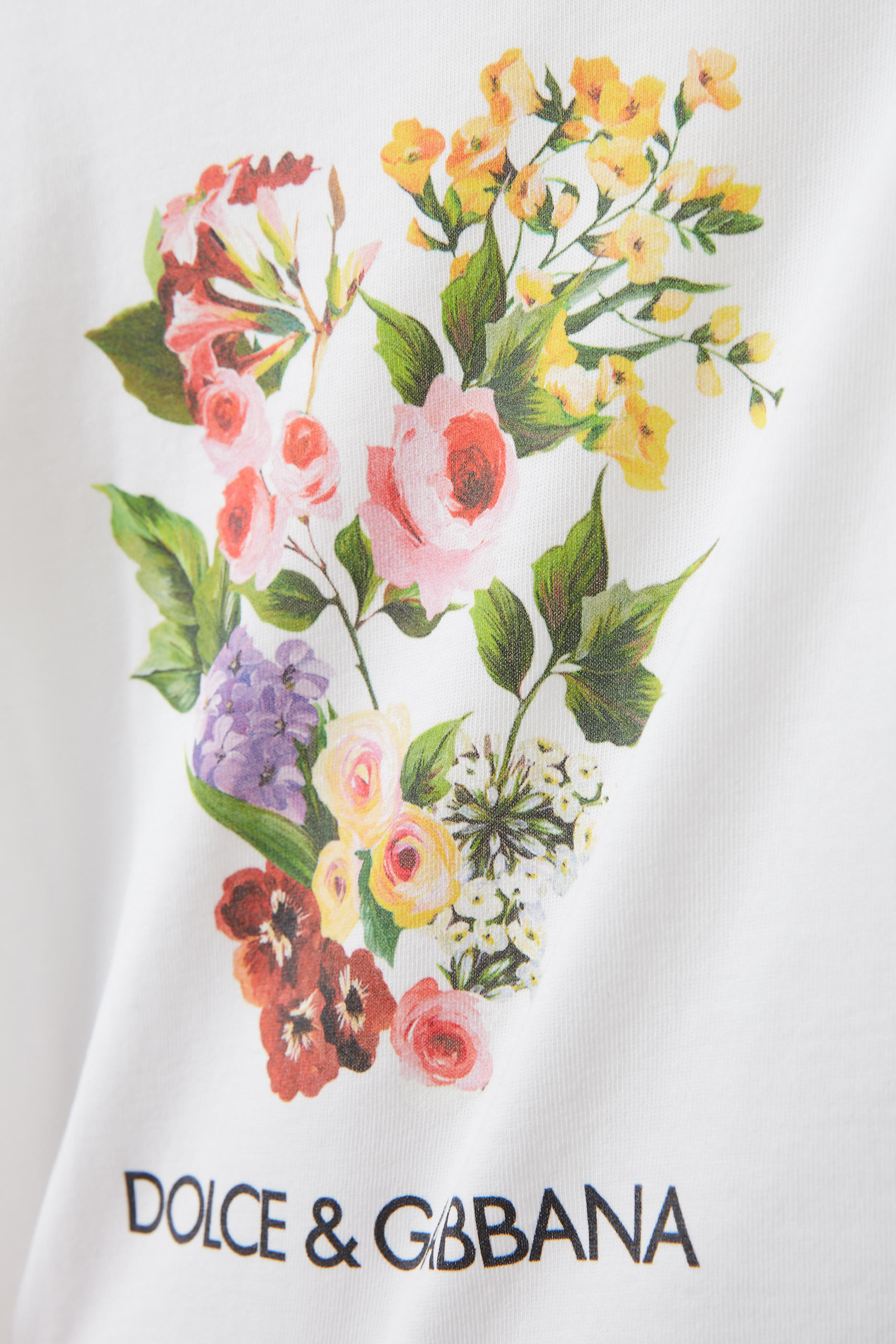 Kids Floral Print Cotton T-Shirt
